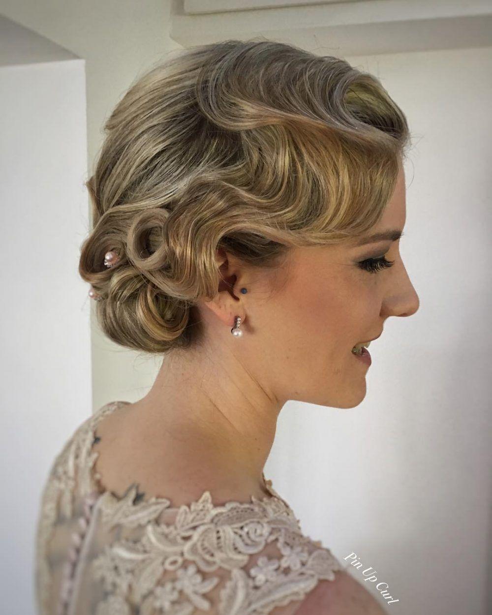 20 Vintage Finger Waves Updo
