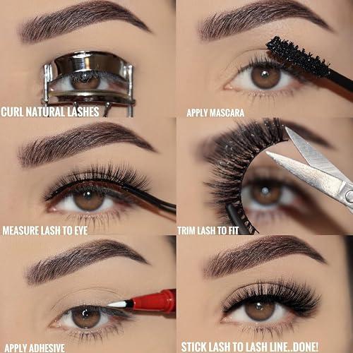 Mascara application for fuller lashes
