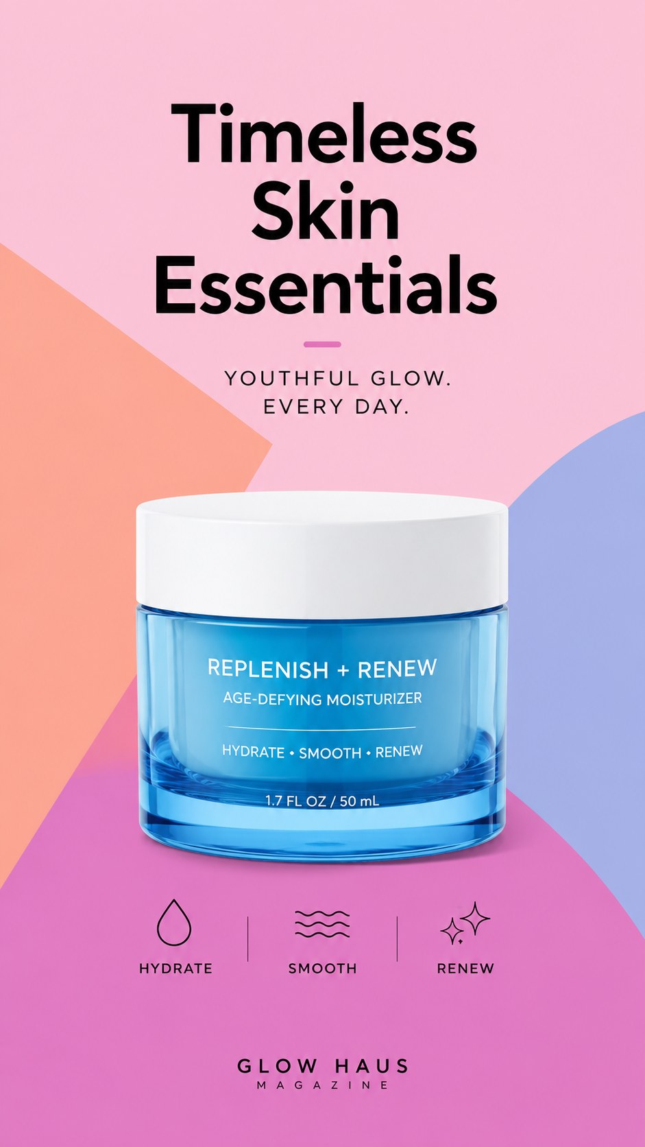 A blue jar of age-defying moisturizer, a hydrating pick among the best skincare products over 60
