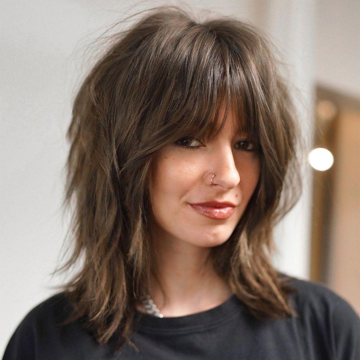 Medium Length Wolf Cut Ideas for Modern Hair