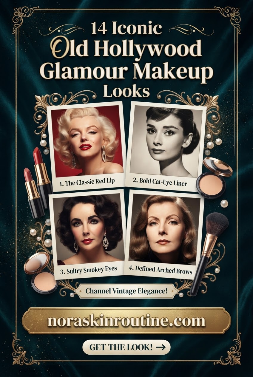 14 Iconic Old Hollywood Glamour Makeup Looks