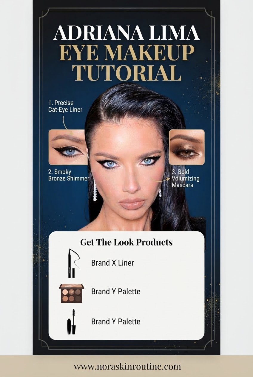 Adriana Lima Eye Makeup Tutorial