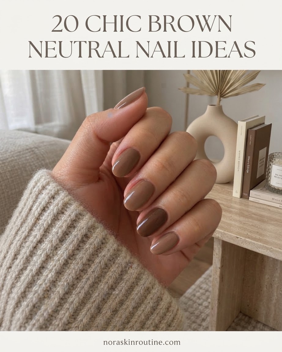 20 Chic Brown Neutral Nail Ideas
