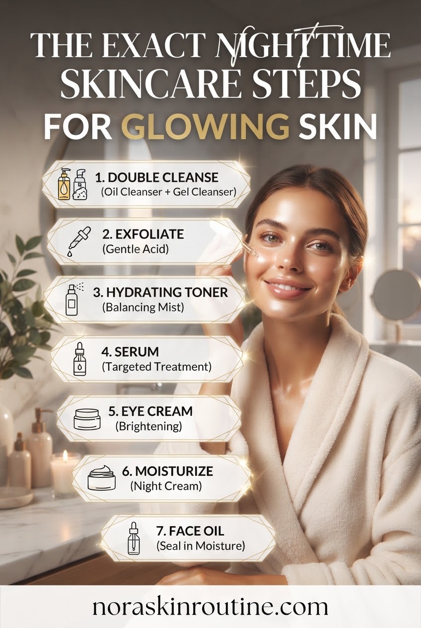 The Exact Nighttime Skincare Steps for Glowing Skin