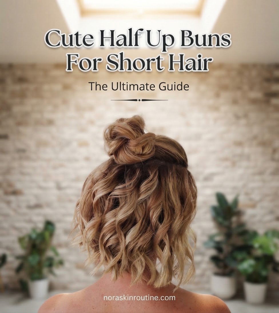 Cute Half Up Buns For Short Hair
