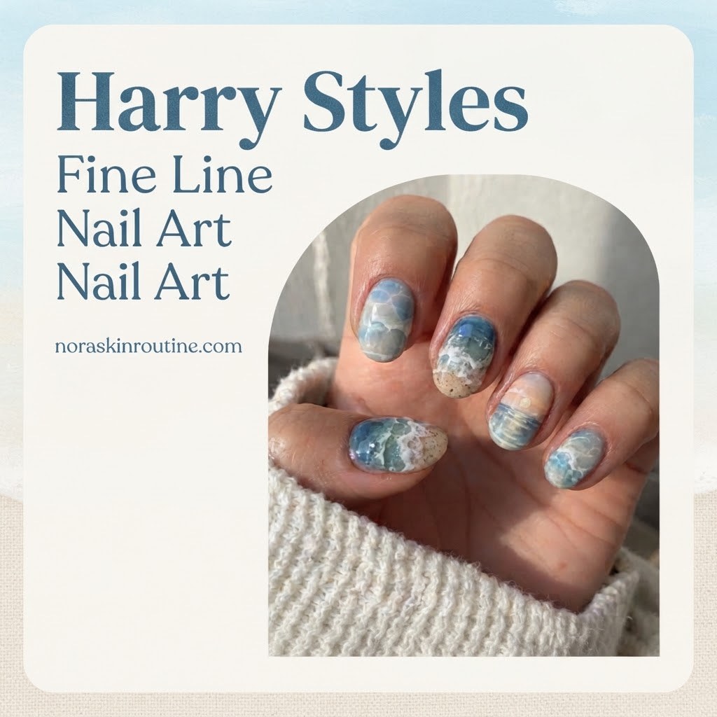 Harry Styles Fine Line Nail Art Ideas