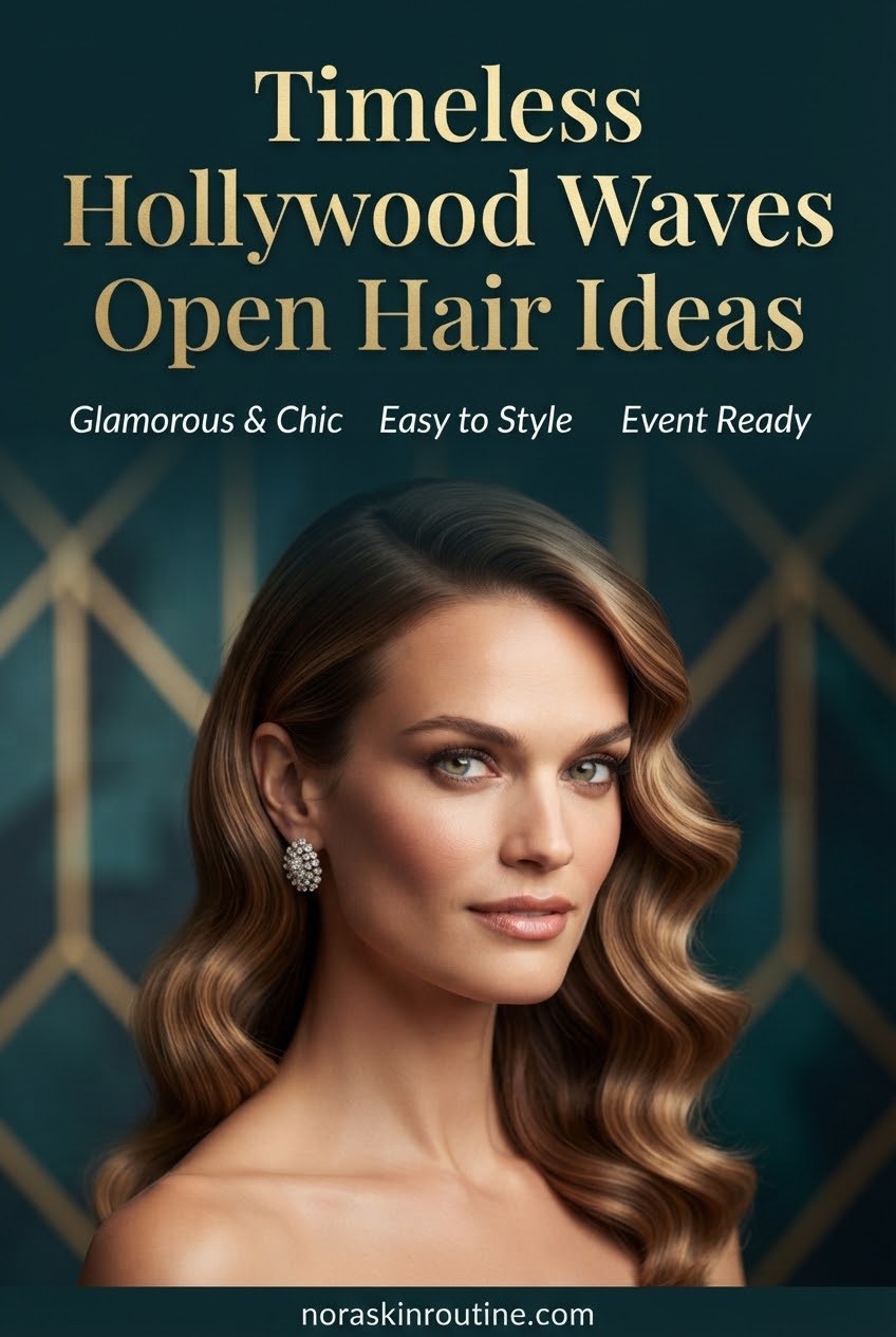 Timeless Hollywood Waves Open Hair Ideas