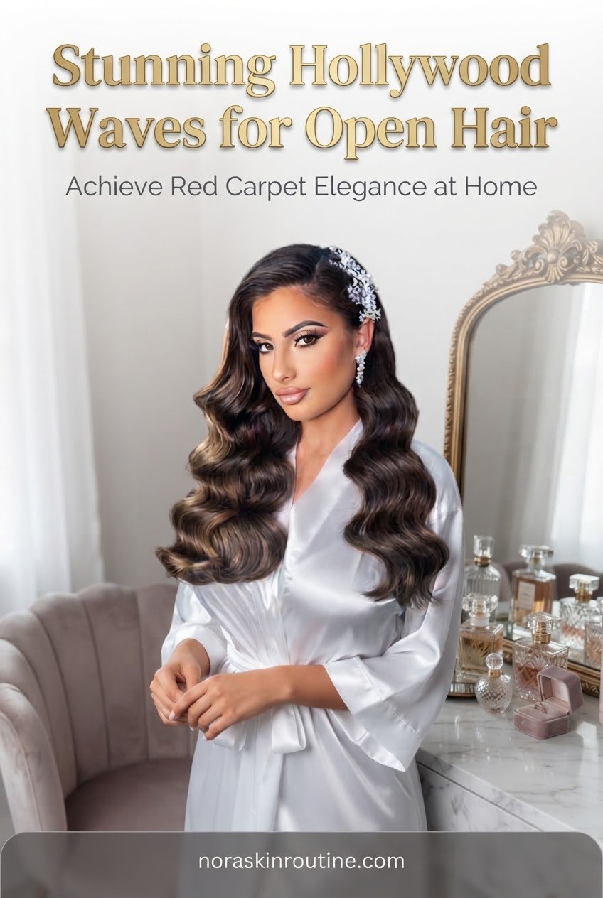 Stunning Hollywood Waves for Open Hair