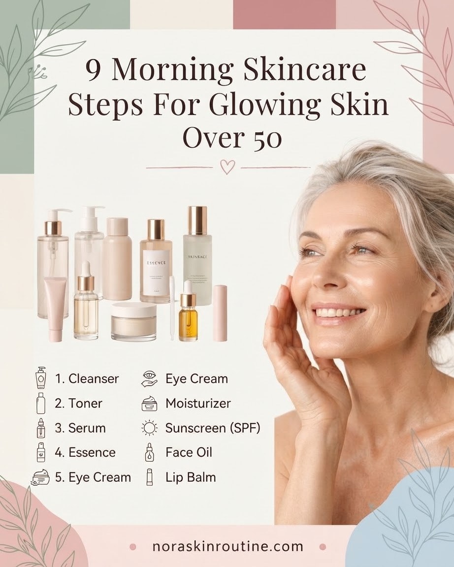 9 Morning Skincare Steps For Glowing Skin Over 50