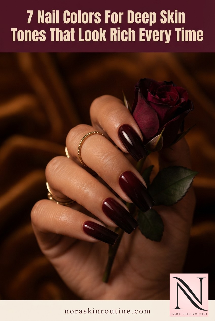 7 Nail Colors For Deep Skin Tones That Look Rich Every Time