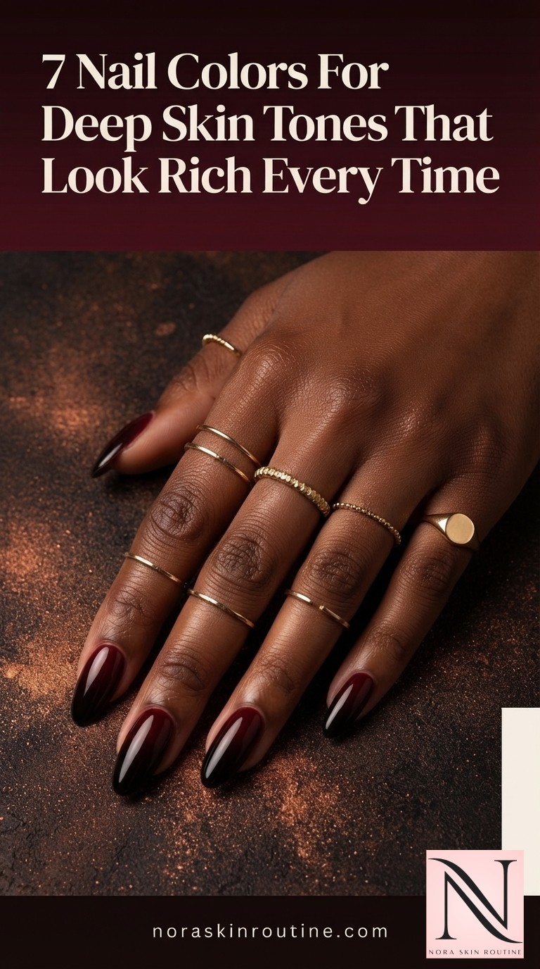 7 Nail Colors For Deep Skin Tones That Look Rich Every Time