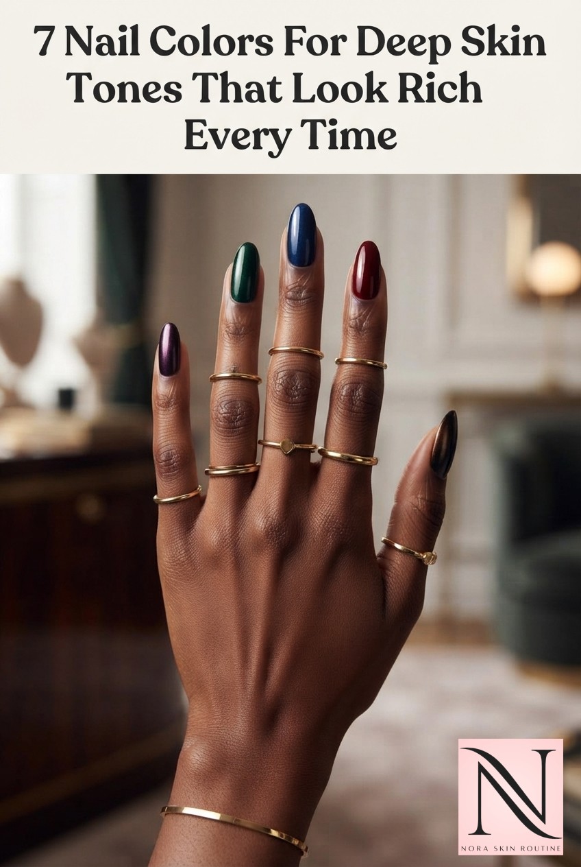 7 Nail Colors For Deep Skin Tones That Look Rich Every Time
