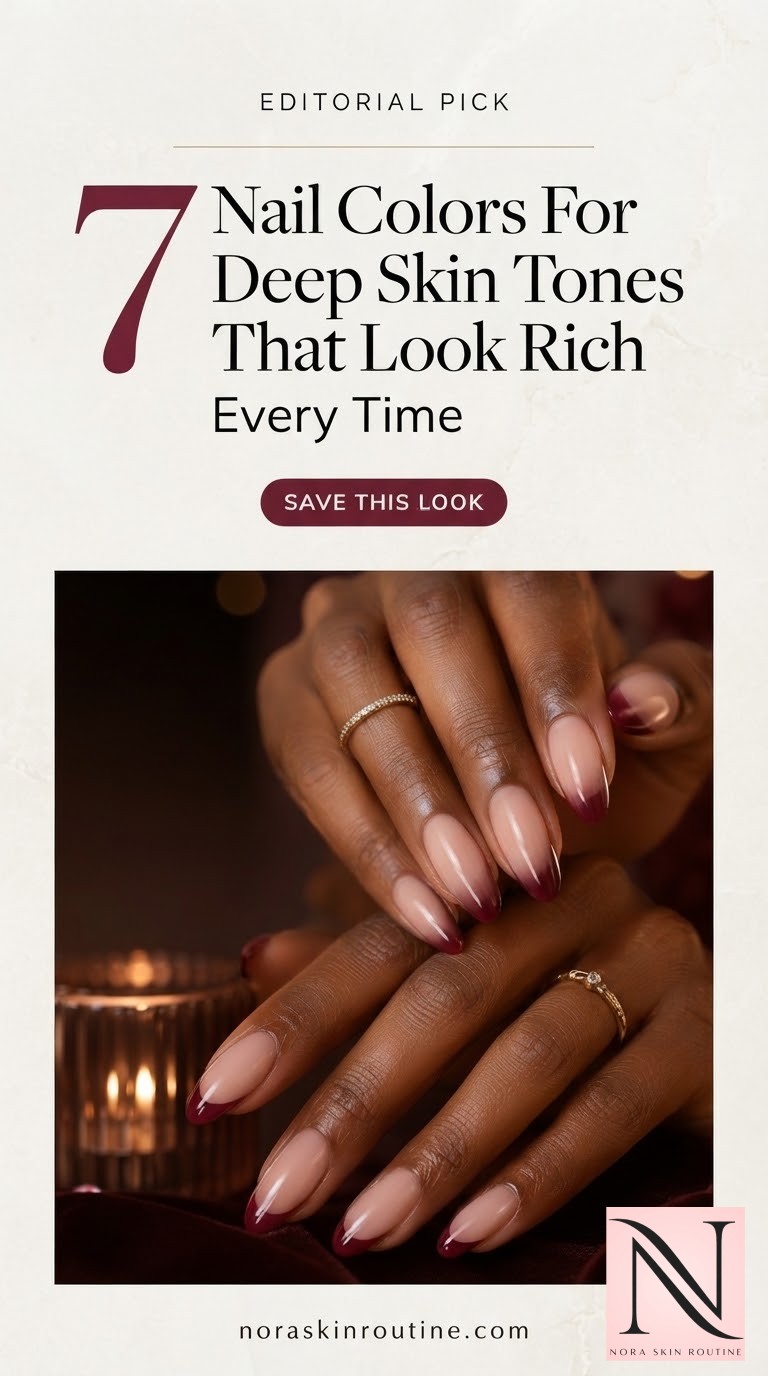 7 Nail Colors For Deep Skin Tones That Look Rich Every Time