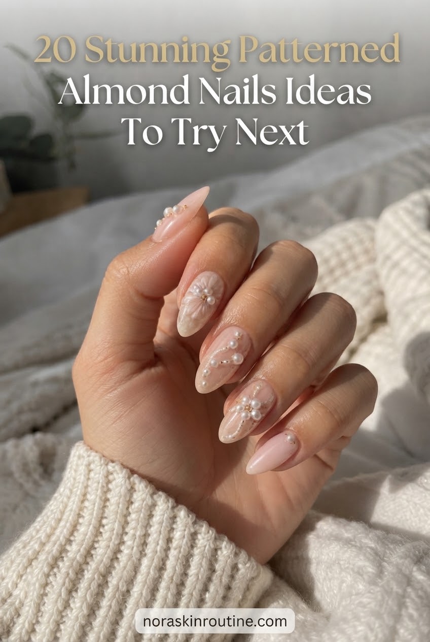 20 Stunning Patterned Almond Nails Ideas To Try Next