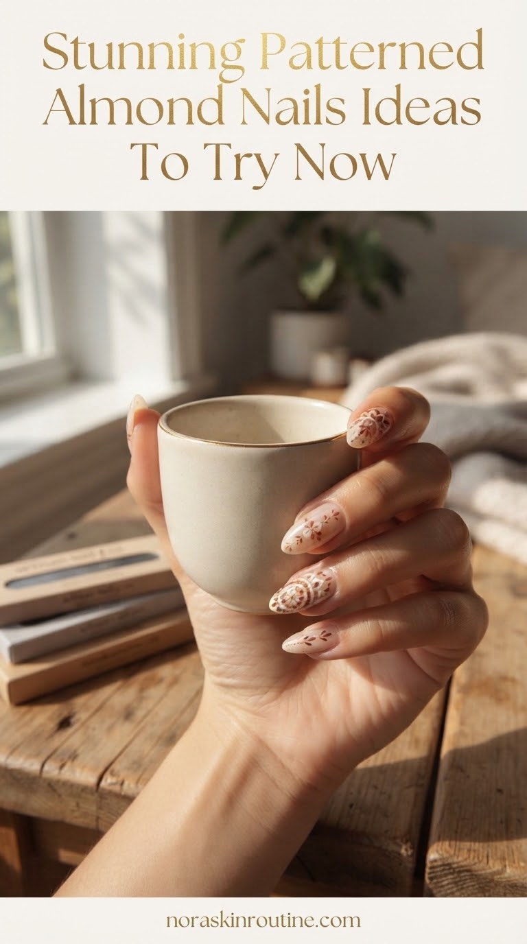 Stunning Patterned Almond Nails Ideas To Try Now