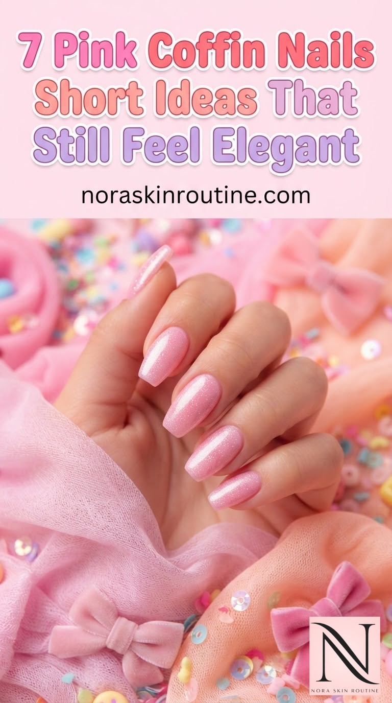 7 Pink Coffin Nails Short Ideas That Still Feel Elegant