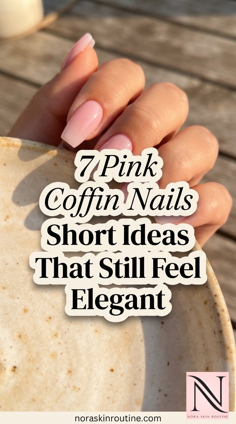 7 Pink Coffin Nails Short Ideas That Still Feel Elegant