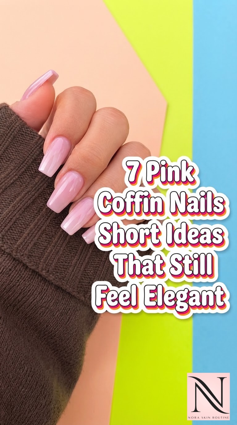 7 Pink Coffin Nails Short Ideas That Still Feel Elegant