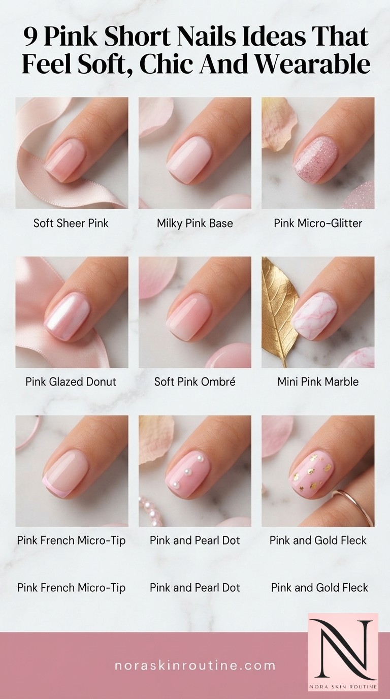 9 Pink Short Nails Ideas That Feel Soft, Chic And Wearable