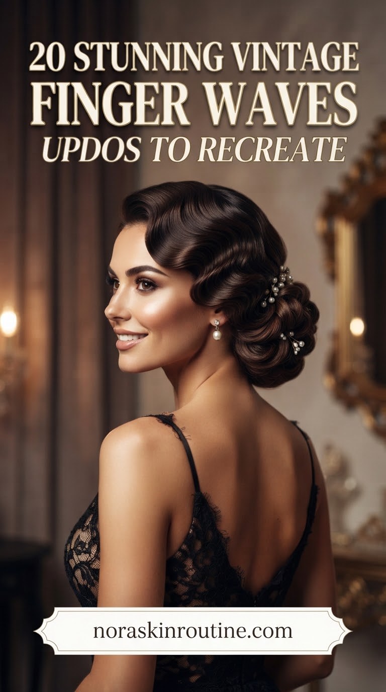 20 Stunning Vintage Finger Waves Updos to Recreate