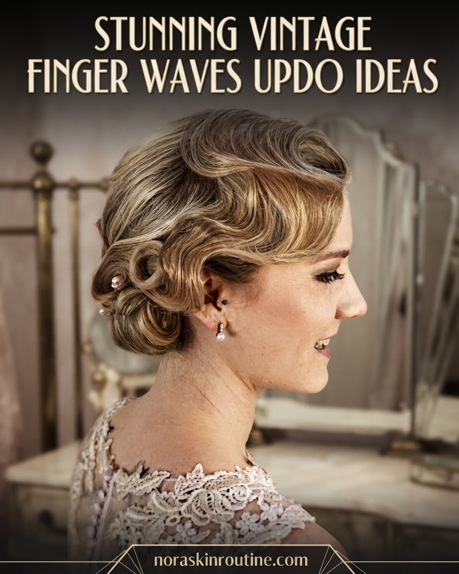 Stunning Vintage Finger Waves Updo Ideas