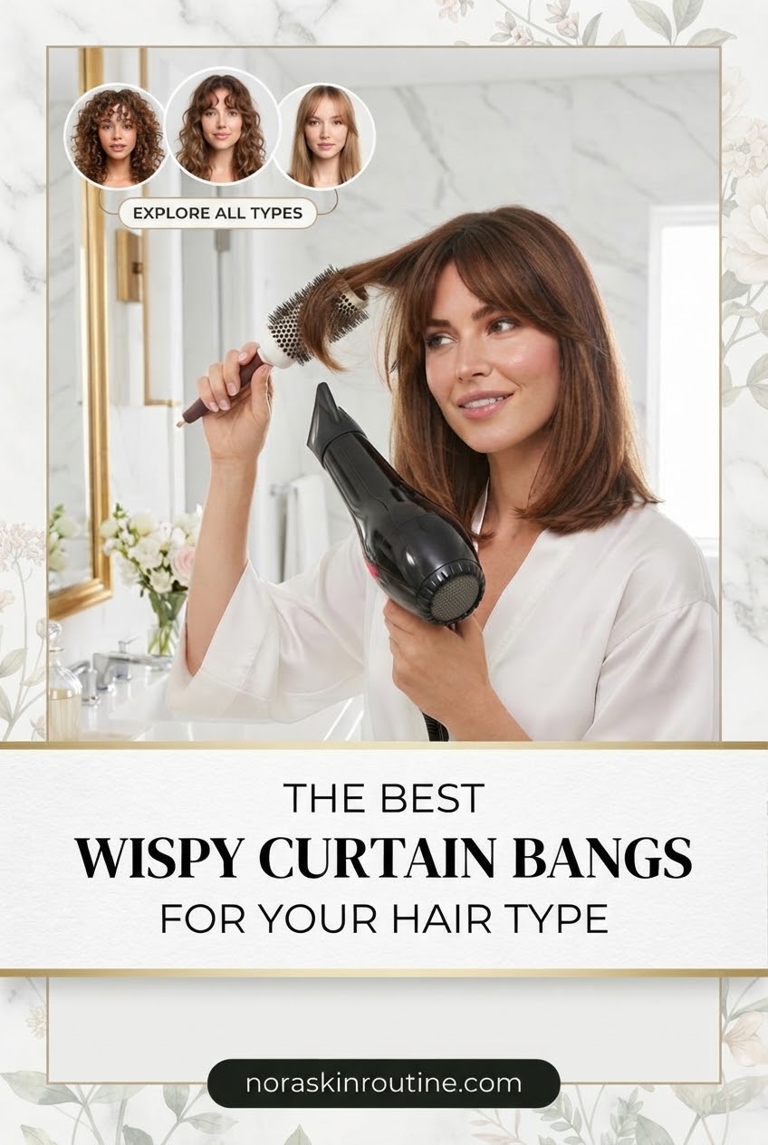 The Best Wispy Curtain Bangs for Your Hair Type