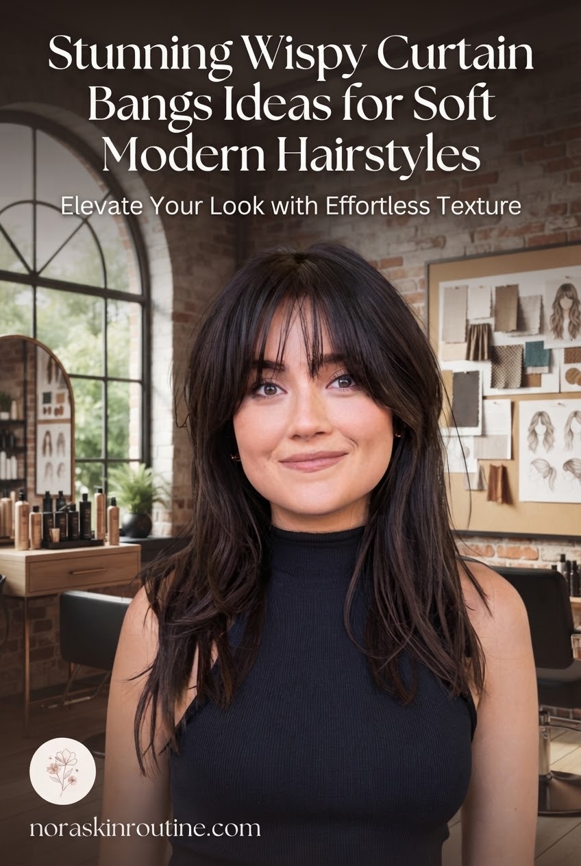Stunning Wispy Curtain Bangs Ideas for Soft Modern Hairstyles