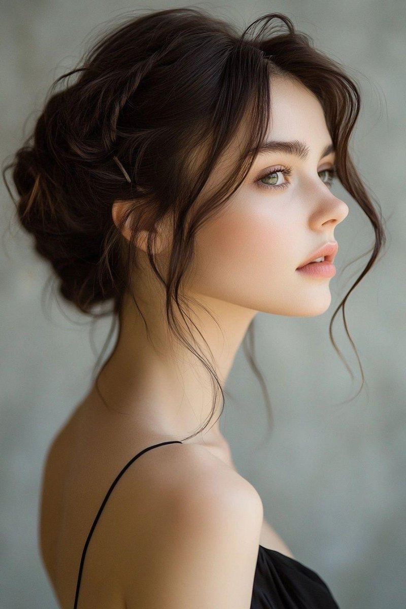 Romantic 90s twist updo