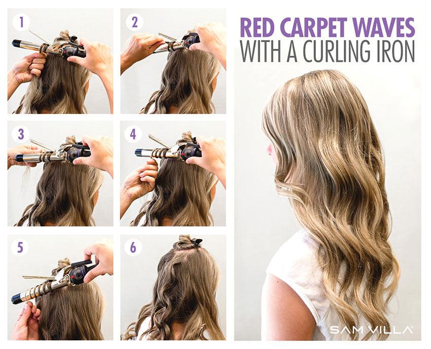 Step by step Hollywood waves