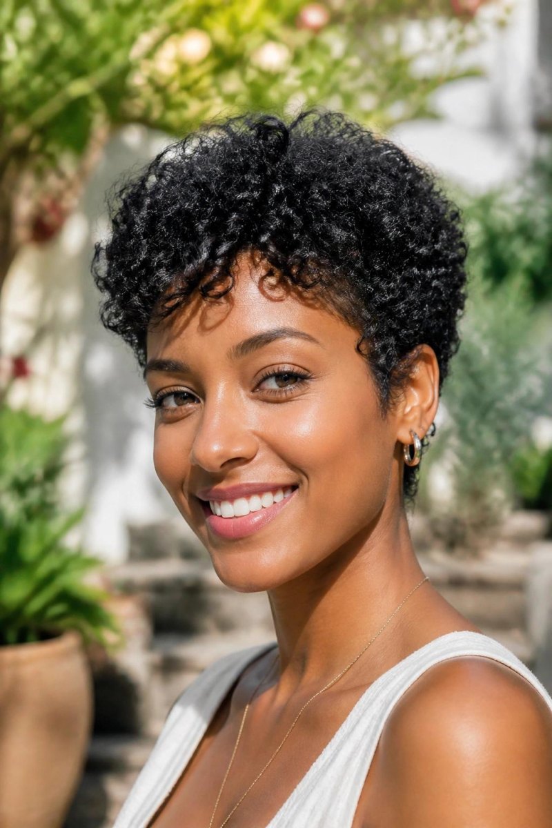 Wash and go curly bixie
