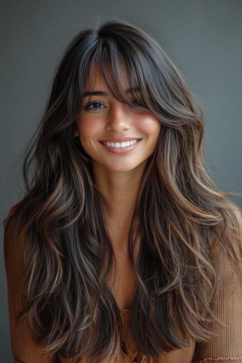 Wispy Curtain Bangs Ideas for Soft Modern Hairstyles